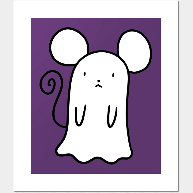 Ghost Mouse Wall Art by saradaboru